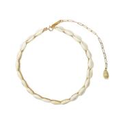 Isabel Marant Étoile Justerbart Choker Halsband med Logoplatta Beige, ...