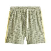 Drole de Monsieur Snygga Monogram Shorts för Män Green, Herr