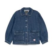 A.p.c. Blå ytterkläder jacka kvinnors stil Blue, Dam