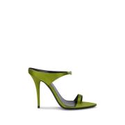 Saint Laurent High Heel Sandals Green, Dam