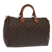 Louis Vuitton Vintage Pre-owned Canvas handvskor Brown, Dam