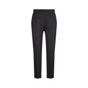 Etro Svarta Cropped Cigarette Byxor Black, Dam