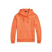 Polo Ralph Lauren Bomullshoodie med sportig stil Orange, Herr