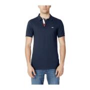 Tommy Jeans Blå Bomull Polo Shirt Herr Blue, Herr