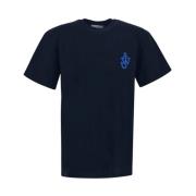 JW Anderson Bomull Logo T-shirt Blue, Herr