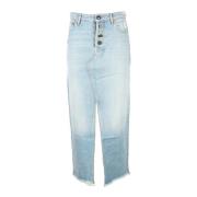 Semicouture Bomulls casual kjol Blue, Dam