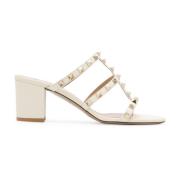 Valentino Garavani Vita Rockstud Sandaler Elegant Stil White, Dam