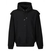 Heliot Emil Logo Outline Hoodie Sweatshirt Black, Herr