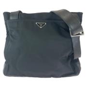 Prada Vintage Pre-owned Canvas prada-vskor Black, Dam