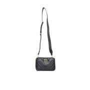 Dkny Quiltad Crossbody-väska i Svart Black, Dam