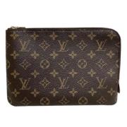 Louis Vuitton Vintage Pre-owned Canvas kuvertvskor Brown, Dam