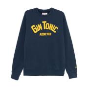 MC2 Saint Barth Marinblå Gin Tonic Sweatshirt Blue, Herr