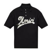 Amiri Polo med logotyp Black, Herr