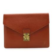 Louis Vuitton Vintage Pre-owned Laeder portfljer Brown, Herr