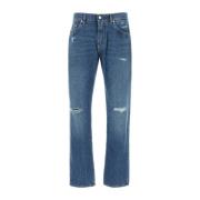 Dolce & Gabbana Klassiska Denim Jeans för Män Blue, Herr