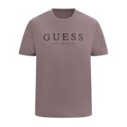 Guess Ros Logo Bomull T-shirt Pink, Herr