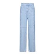 Isabel Marant Étoile Valeria Straight-Leg Blå Jeans Blue, Dam