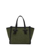 Gianni Chiarini Marcella O Handväska Svart Läder Crossbody Green, Dam