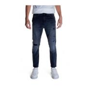 Antony Morato Svart Bomull Stretch Jeans & Pant Black, Herr