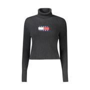 Tommy Hilfiger Svart Ulltröja Black, Dam