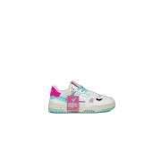 Crime London Rosa Läder Sneaker Vår/Sommar Kollektion Multicolor, Dam