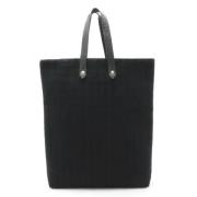 Hermès Vintage Pre-owned Canvas handvskor Black, Dam