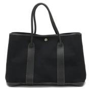 Hermès Vintage Pre-owned Canvas handvskor Black, Dam