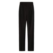 Tommy Hilfiger Svart Core Avslappnad Straight Pant Black, Dam