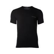 Emporio Armani Bomull Svart T-shirt Herrunderkläder Black, Herr