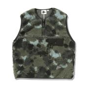 Gramicci Camo Fleece Vest Green, Dam