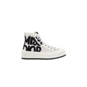 Dior Platform Sneaker med Miss Dior Graffiti White, Dam