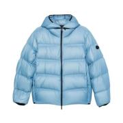 Moncler Kort dunjacka i ljusblå Blue, Herr