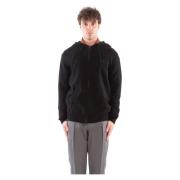 MC2 Saint Barth Lambswool Hoodie i Notting Stil Black, Herr