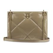 Tory Burch Diamant Quilt Liten Axelväska Beige, Dam