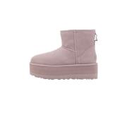 UGG Klassiska Mini Platformstövlar i Rosa Pink, Dam