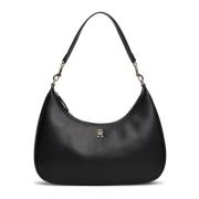 Tommy Hilfiger Raffinerad Hobo Väska Black, Dam