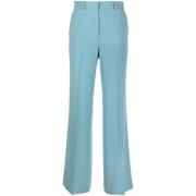 Alberto Biani Aqua Blå Wide-Leg Tailored Byxor Blue, Dam