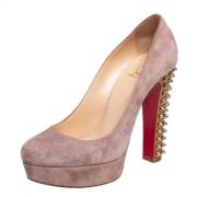 Christian Louboutin Pre-owned Pre-owned Mocka klackskor Beige, Dam