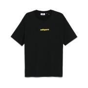 Gcds Svart Bomull Broderat Motiv T-shirt Black, Herr