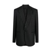 1017 Alyx 9SM Broderad ull-kashmir blazer Black, Herr