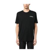 Iceberg Grafiskt Tryck Bomull T-shirt Black, Herr