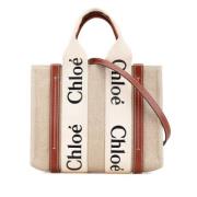 Chloé Pre-owned Pre-owned Canvas handvskor Beige, Dam