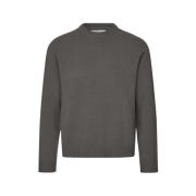 Samsøe Samsøe Ullblandning Crew Neck Sweater Gray, Herr