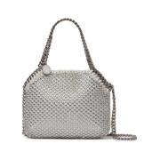 Stella McCartney Kristallkedja Väska i Vit/Silver Gray, Dam