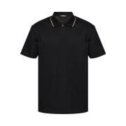 Versace Svart Polokrage Tröja Black, Herr