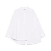 The Attico Vit Button-Up Skjorta med Cut-Out Detaljer White, Dam