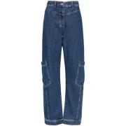 Stine Goya Indigo Denim High-Rise Jeans Blue, Dam