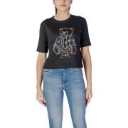 Guess Svart Bomull Dam T-shirt Black, Dam