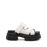 UGG Korsrem Plattforms Sandaler White, Dam