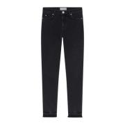 Pinko Svarta Skinny Denim Jeans Black, Dam